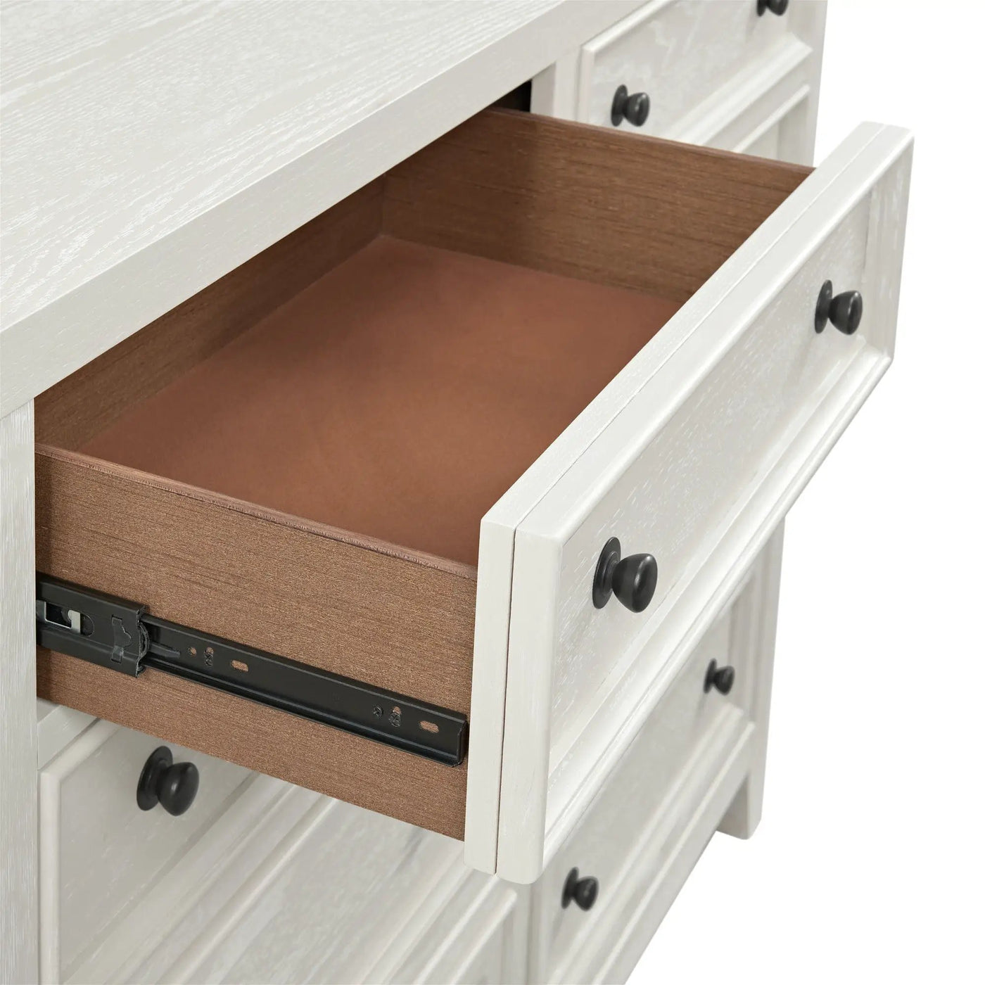 8 Drawer Dresser With Framed Fronts And Smooth Metal Glides by HouseOfZazla