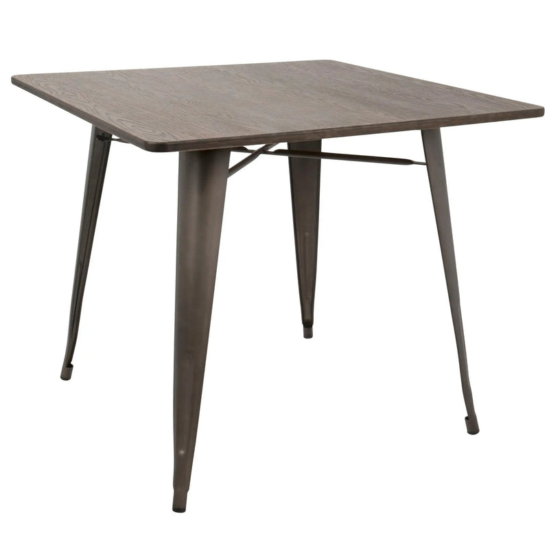 Oregon - Industrial / Farmhouse Dining Table - Espresso by Unique Piece Furniture