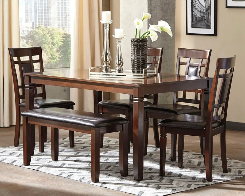 Bennox - Dining Room Table Set (Set of 6) - Brown by Unique Piece Furniture