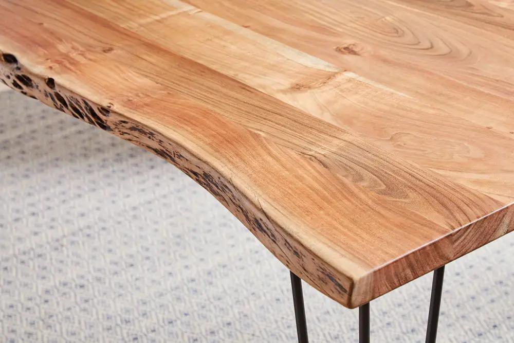 Sherman 71-inch Live Edge Dining Table Natural Acacia by Unique Piece Furniture