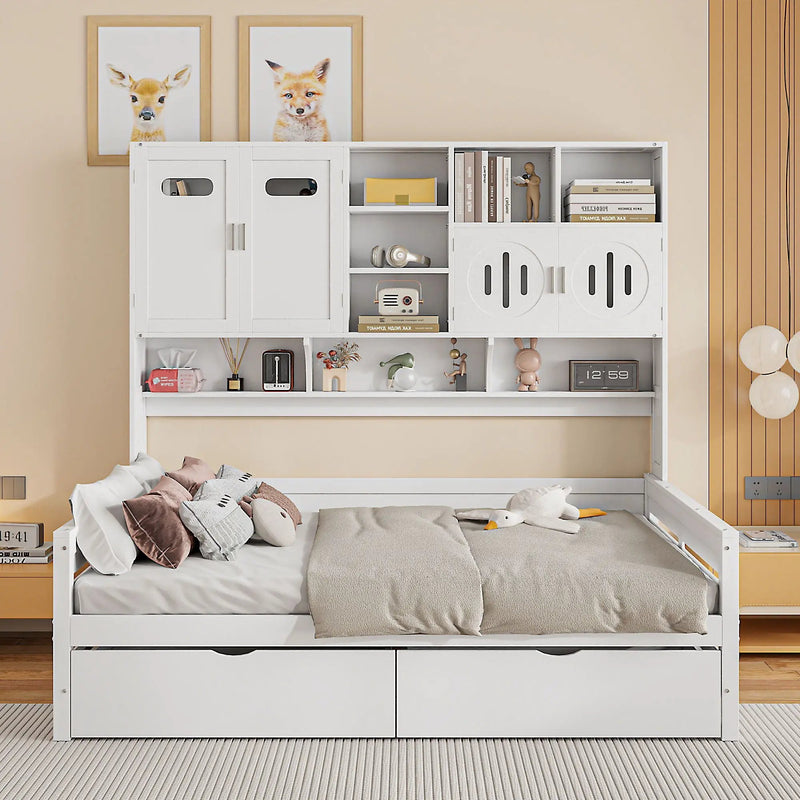 Daybed With All-In-One Cabinet And Shelf by Unique Piece Furniture