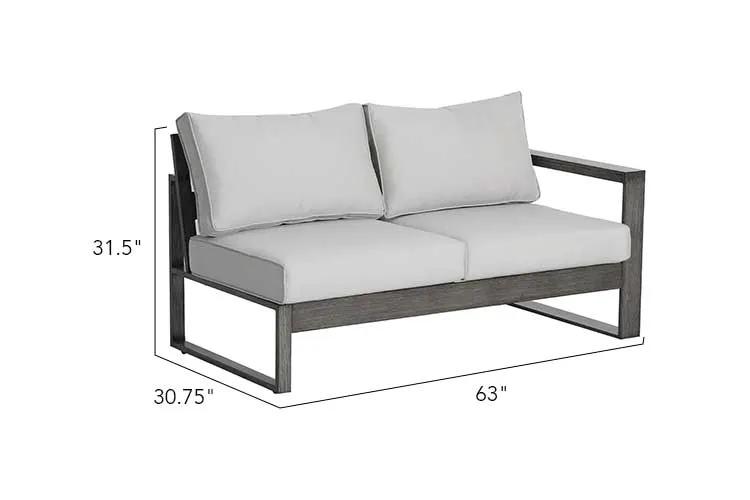 Walsh 4-Piece Aluminum Sectional Sofa Set by Outdoor-USA®