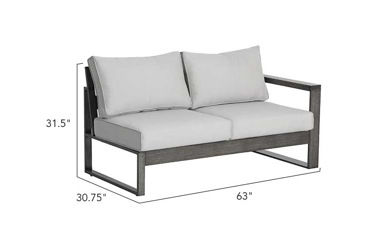 Walsh 4-Piece Aluminum Firepit Sofa Set by Outdoor-USA®