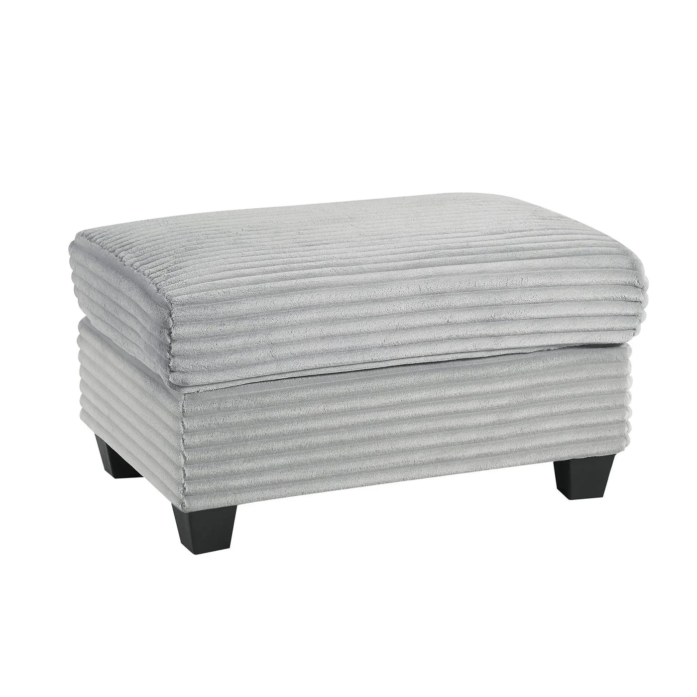 Upholstered U-Shaped Sectional Sofa With Movable Ottoman And Side Storage Pockets by HouseOfZazla