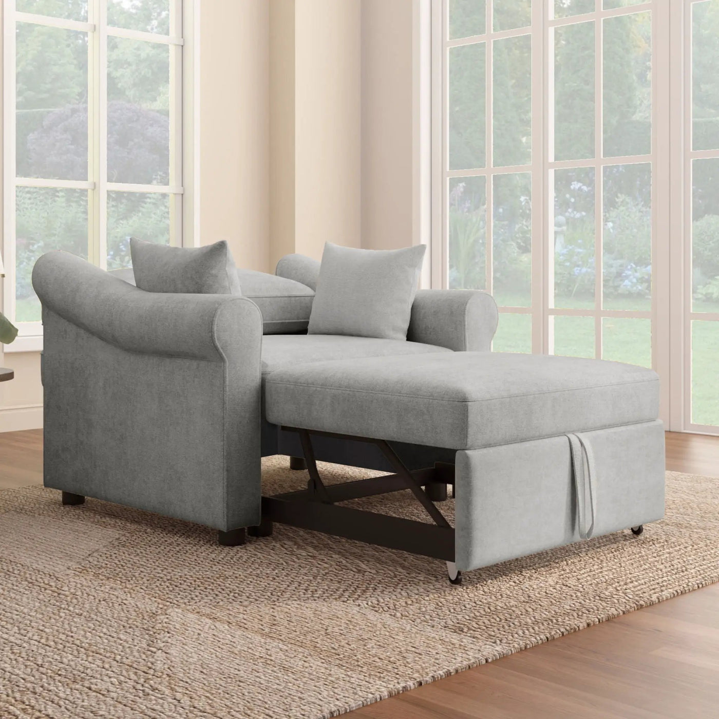 Convertible Sleeper Chair With Adjustable Backrest by HouseOfZazla