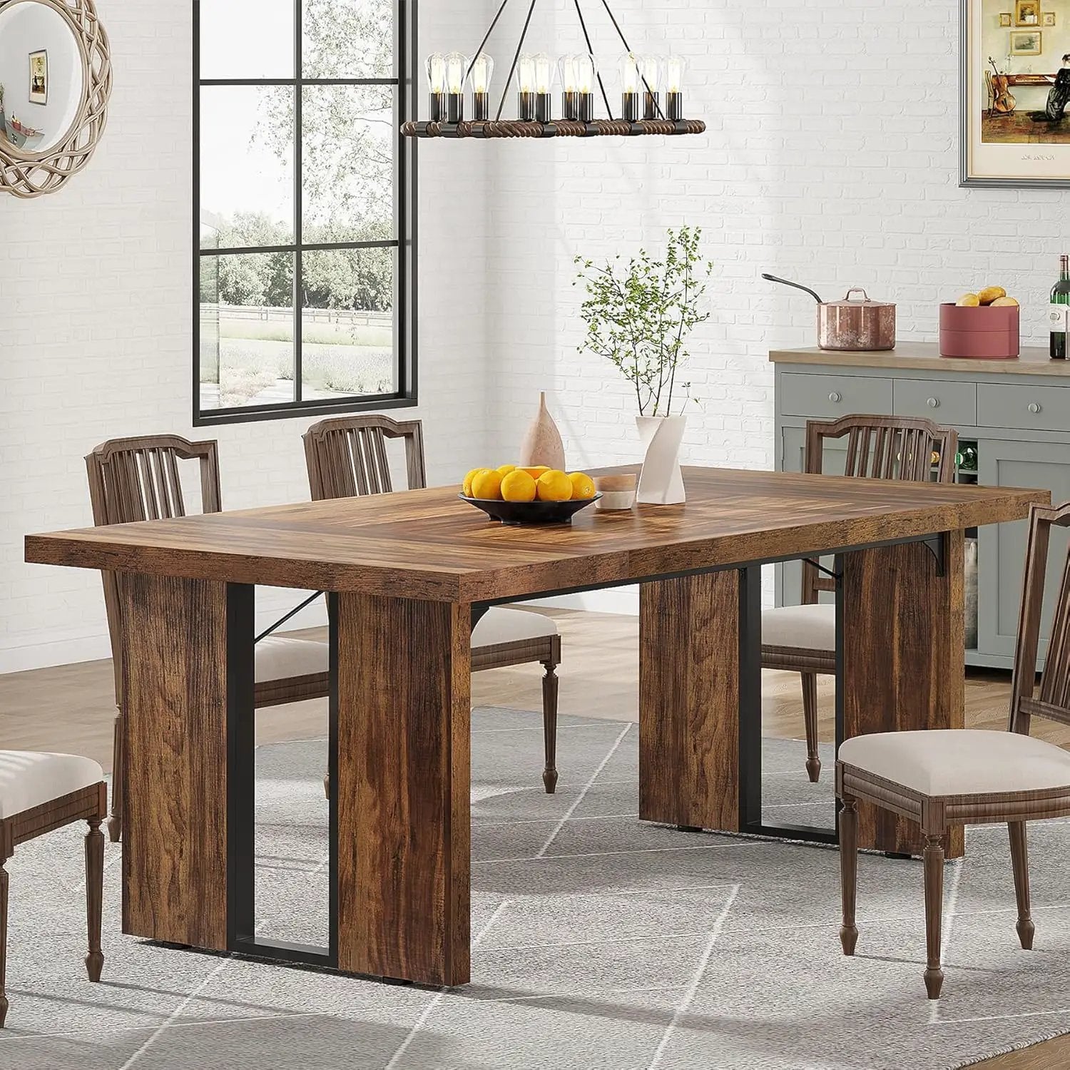 Large Rectangular Kitchen Table by HouseOfZazla
