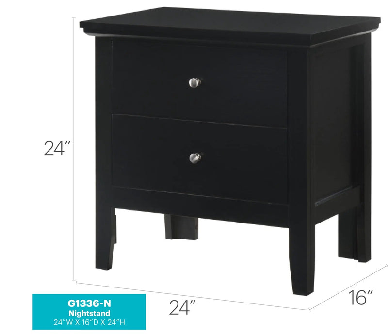 English Dovetailed Drawers Nightstand by Unique Piece Furniture