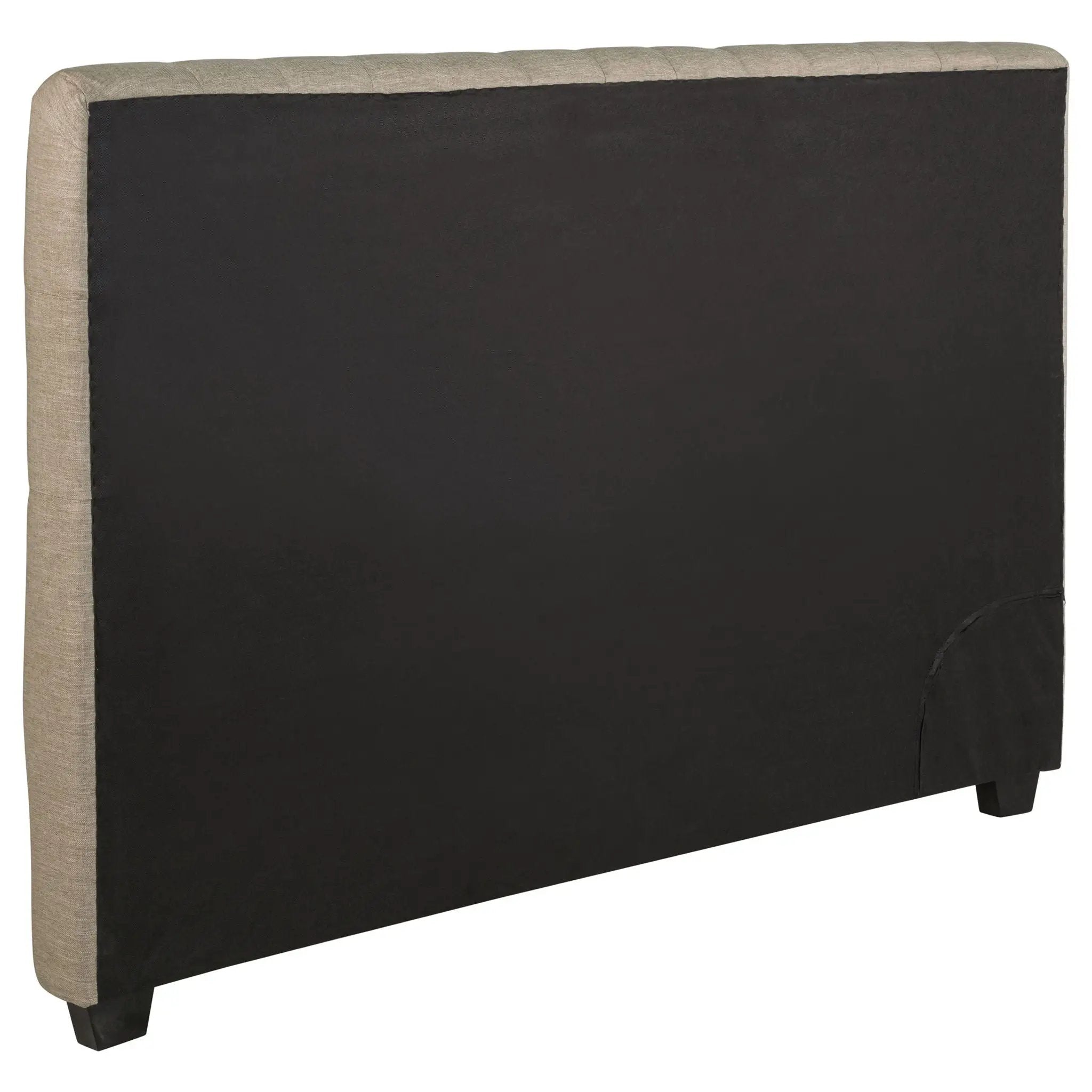 Chloe Upholstered Eastern King Panel Headboard Oatmeal by Unique Piece Furniture