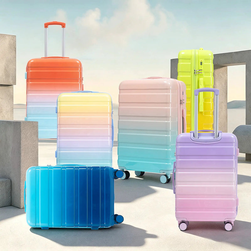 20"/24"/28" 3-Piece Set in Gradient Color Luggage by HouseOfZazla