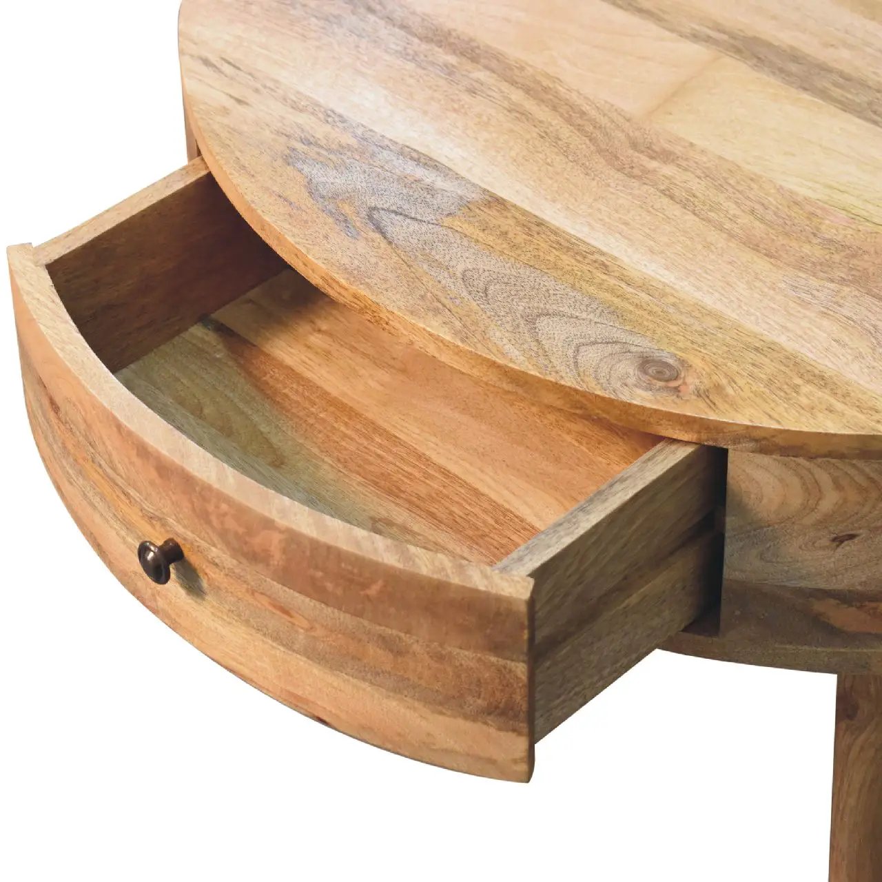 Solid Wood Odyssey Coffee Table, 2-Drawers, Oak-ish by HouseOfZazla