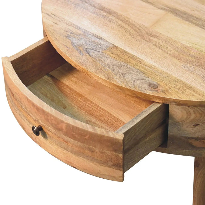 Solid Wood Odyssey Coffee Table, 2-Drawers, Oak-ish by HouseOfZazla