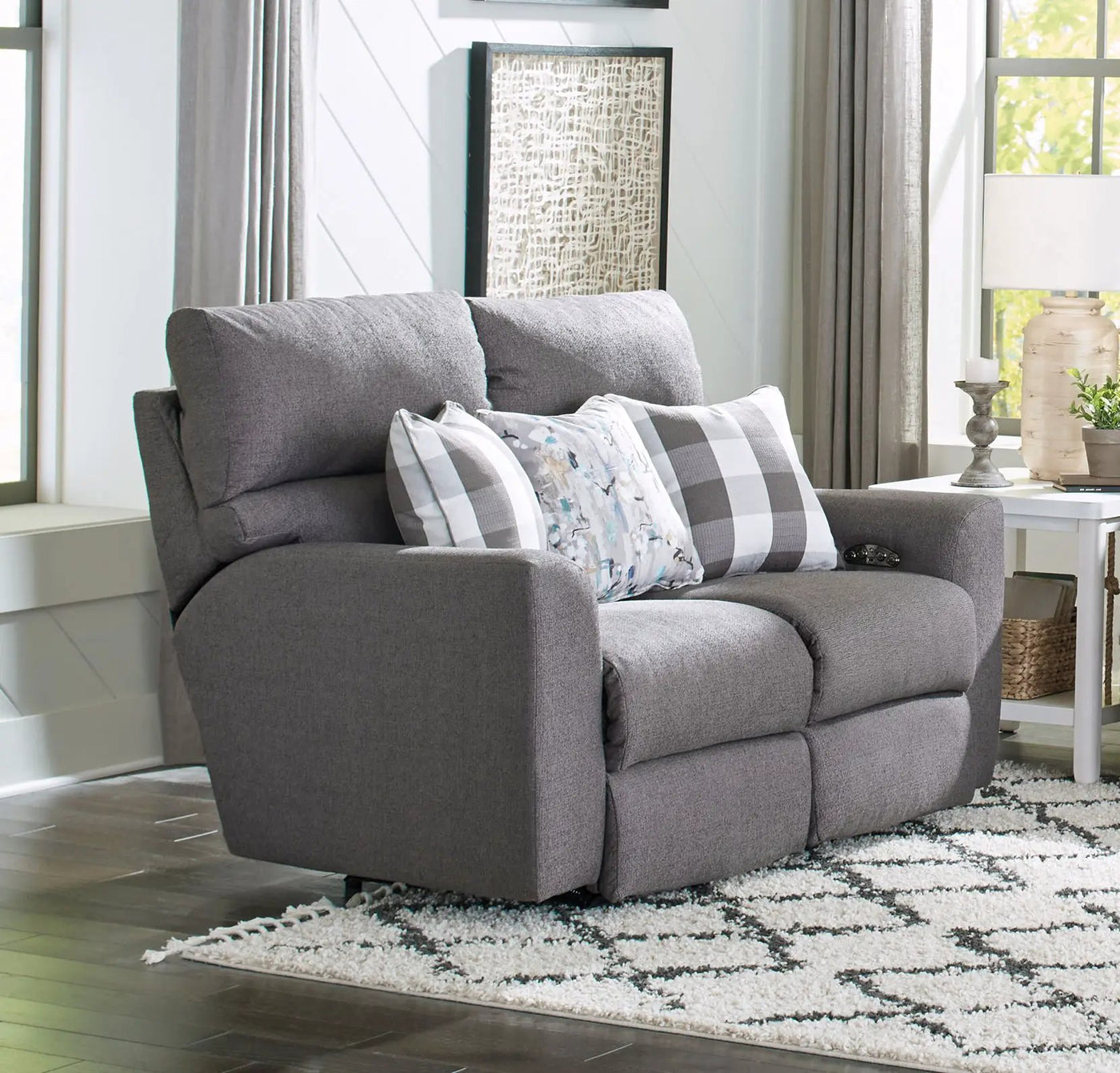 Searsport - Power Headrest Reclining Loveseat by Unique Piece Furniture