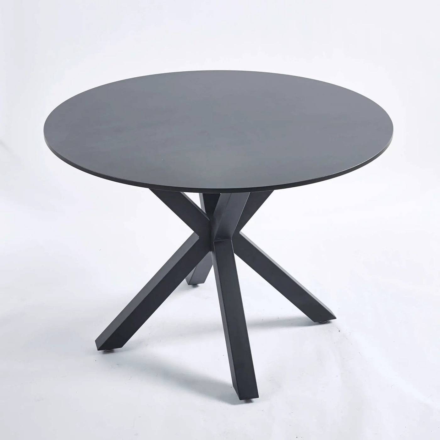 Table Mid-Century Dining Table For 4 - 6 People With Round Table Top, Pedestal Dining Table, End Table Leisure Coffee Table, Cross Leg by HouseOfZazla