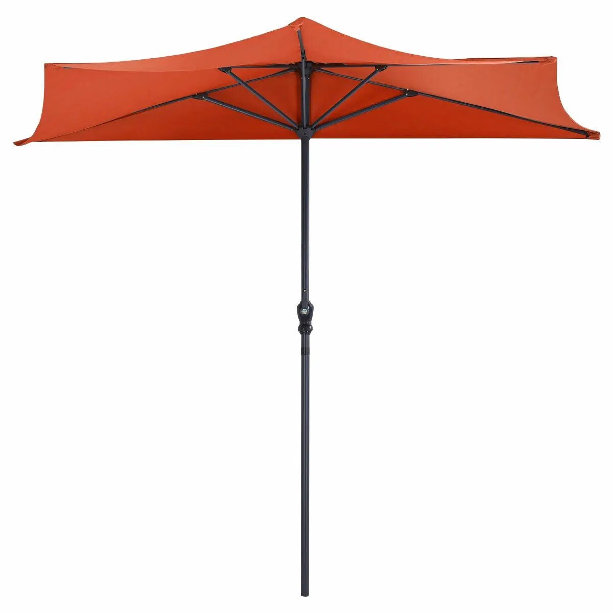 9Ft Patio Bistro Half Round Umbrella by DirectDeals