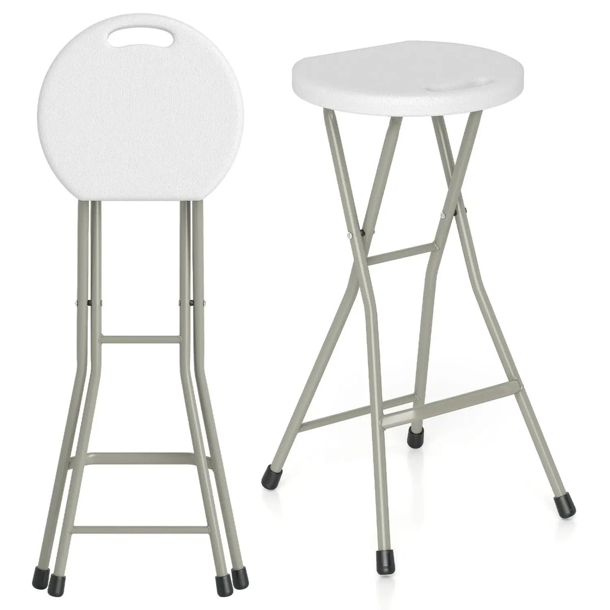 Folding Patio Dining Chairs 28" - Set of 2, 330 lbs Capacity by DirectDeals