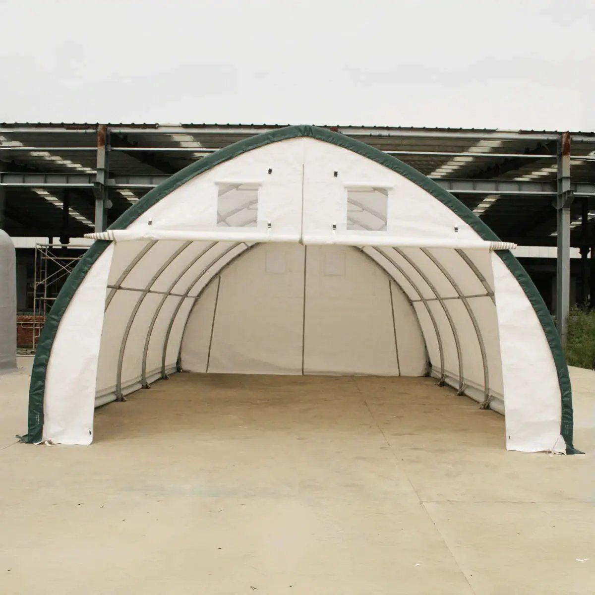 Single Truss Arch Storage PE Shelter by HouseOfZazla