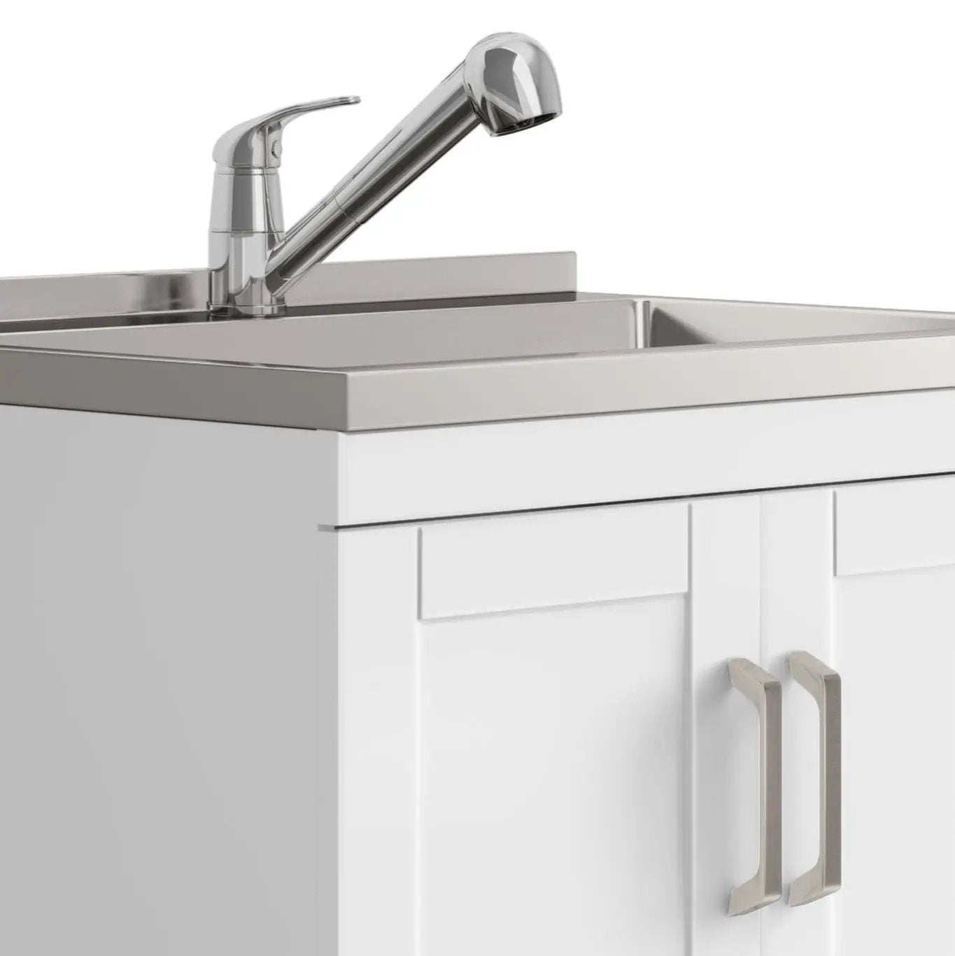Kyle - Laundry Cabinet & Faucet And Stainless Steel Sink by Unique Piece Furniture