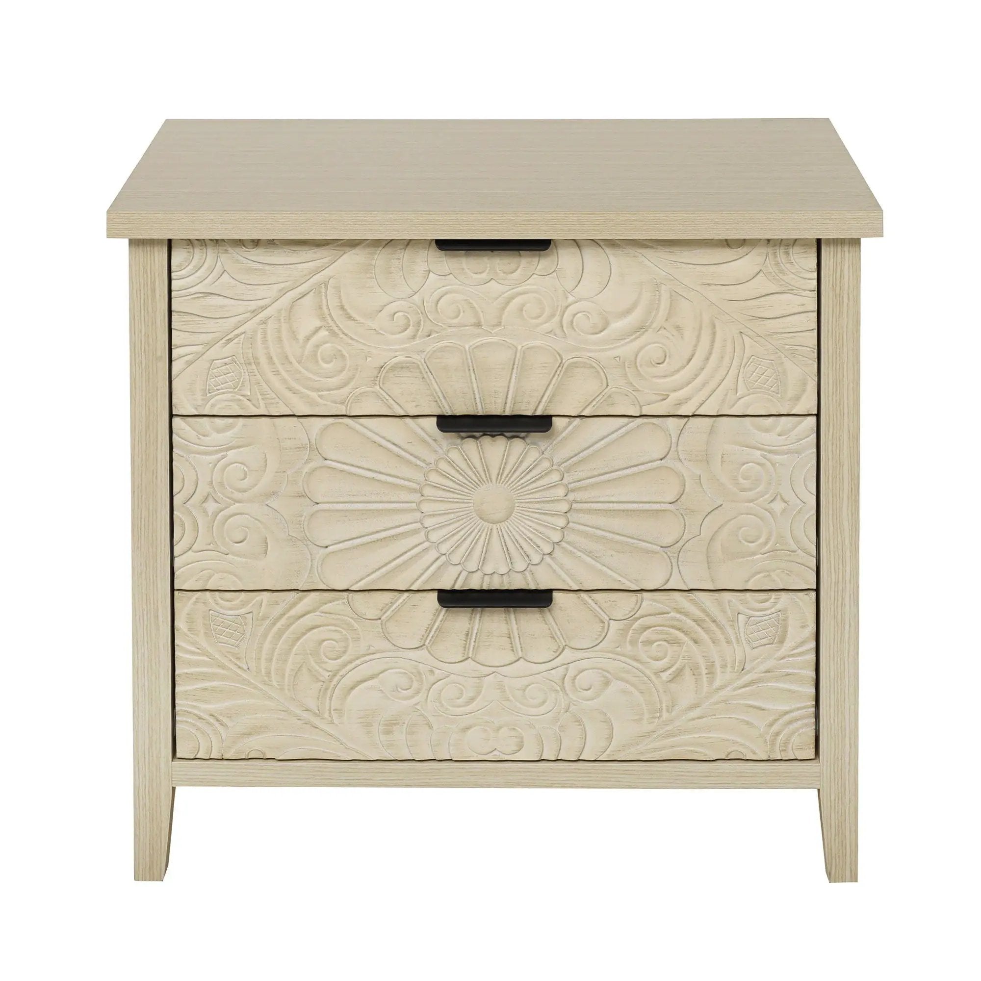 3 Drawer Cabinet - Natural Wood Finish by HouseOfZazla