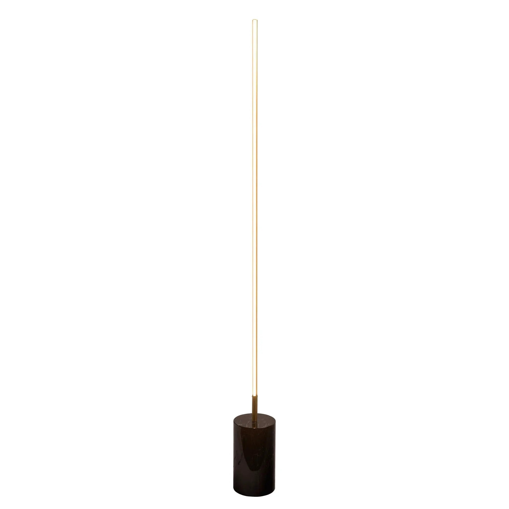 Prism - LED Floor Lamp With On / Off Switch Base - Gold / Marble by HouseOfZazla