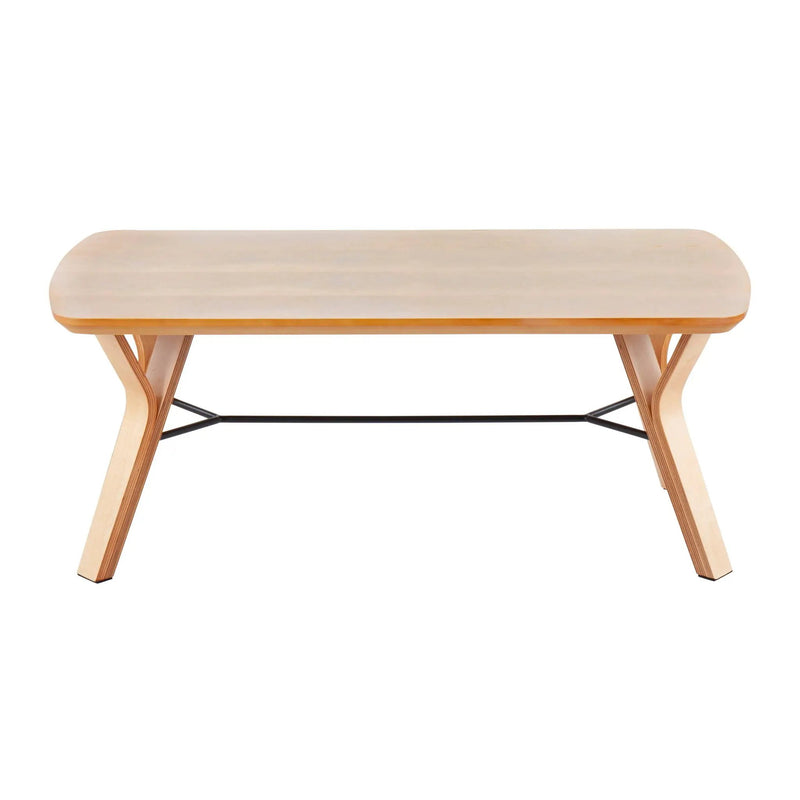 Folia - Mid-Century Modern Bench - Natural by Unique Piece Furniture