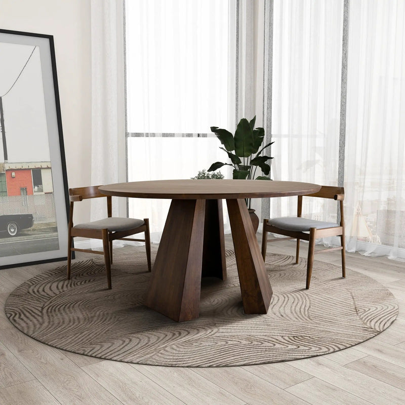 Bolton - Round Dining Table - Walnut by Unique Piece Furniture