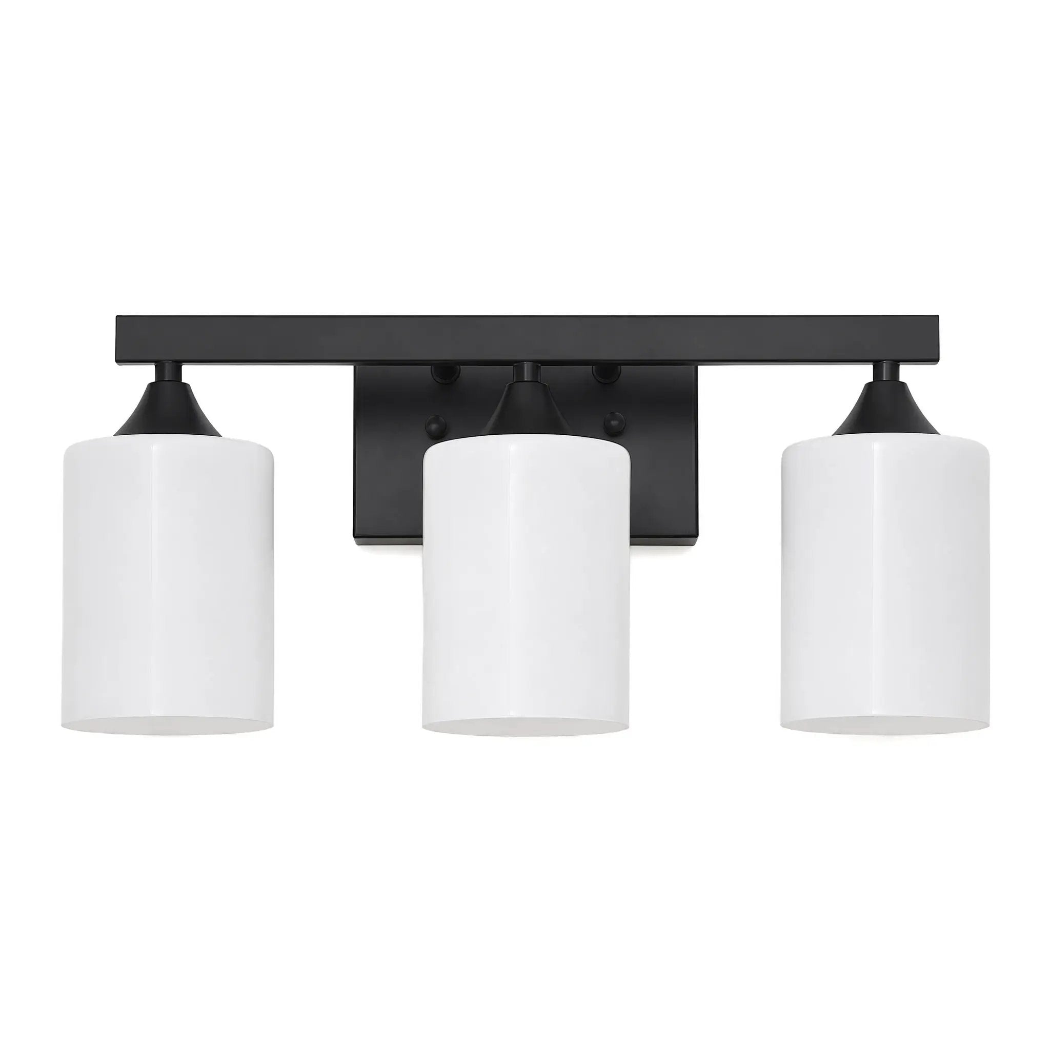 3-Light Matte Black Bathroom Vanity Light by HouseOfZazla