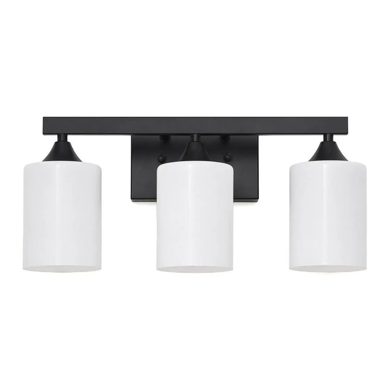 3-Light Matte Black Bathroom Vanity Light by HouseOfZazla