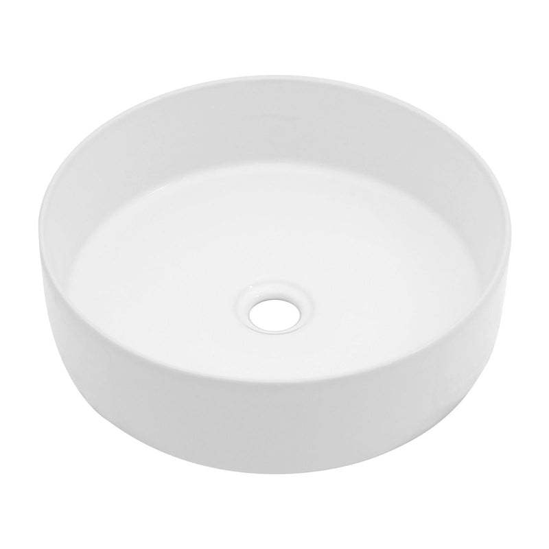 Elegant Ceramic Vessel Bathroom Sink With Stain Resistant Finish by HouseOfZazla