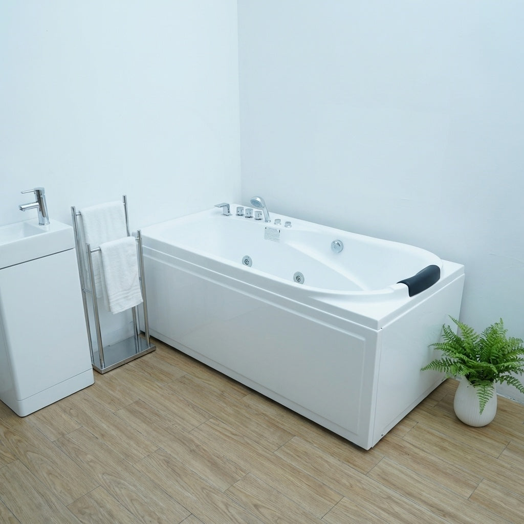 67 in. x 34 in. Acrylic Whirlpool Bathtub with Center Drain by HouseOfZazla
