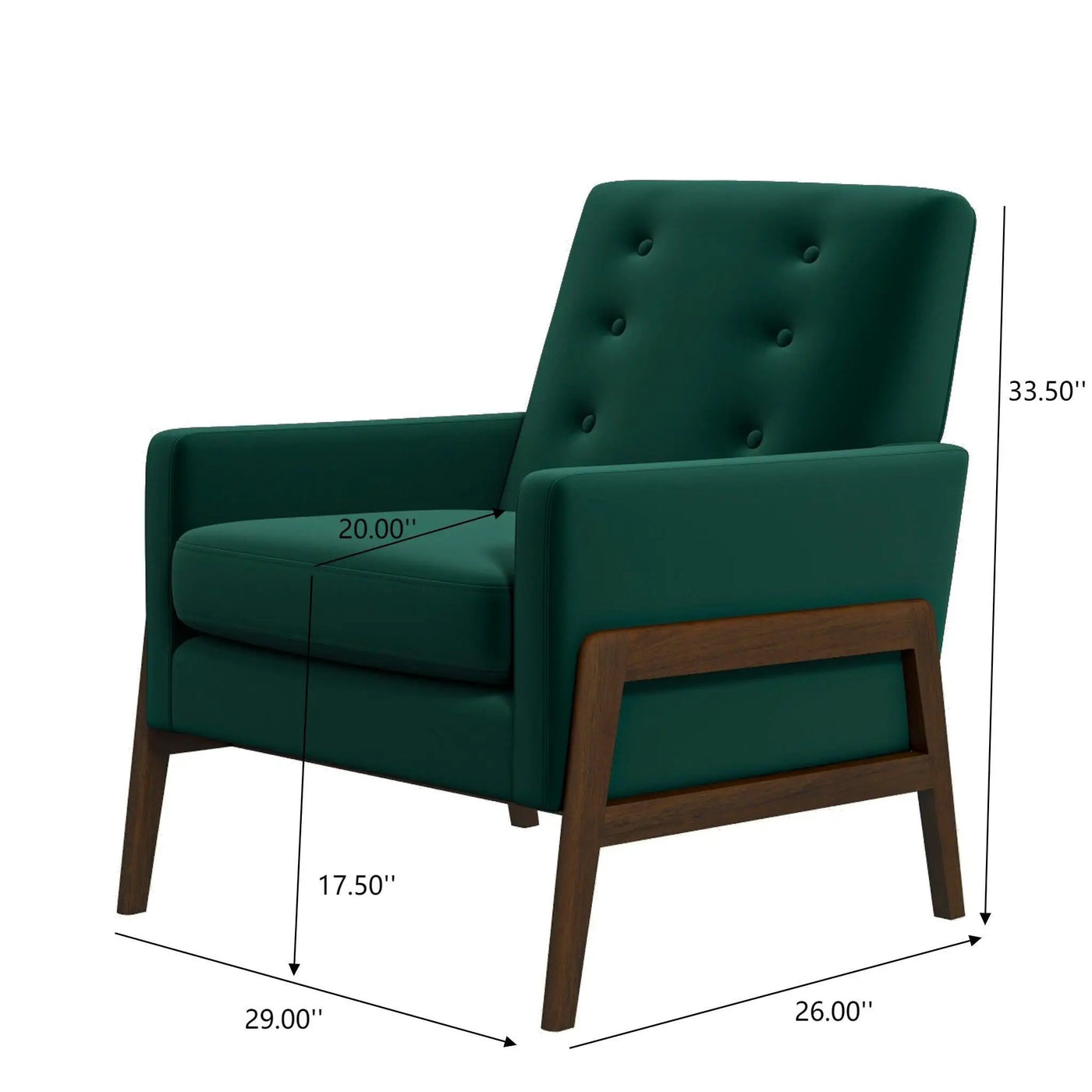 Cole - Solid Wood Lounge Chair by HouseOfZazla