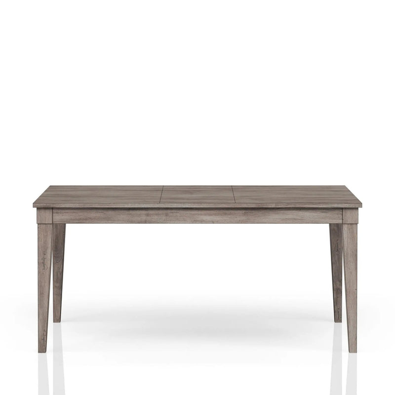 Rustic Dining Table 2 Storage Drawers And Leaf - Gray