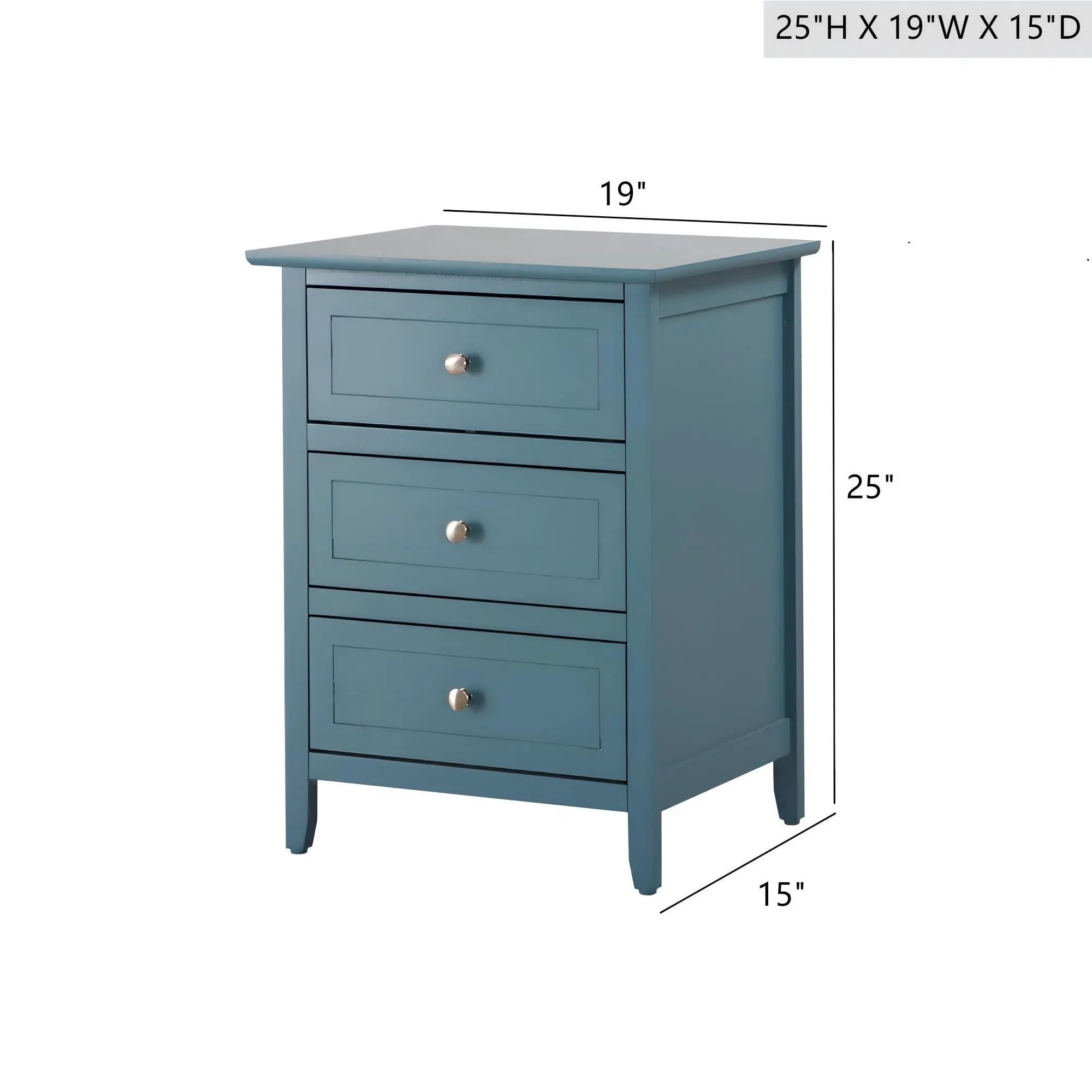 Daniel - 3 Drawer Nightstand by Unique Piece Furniture