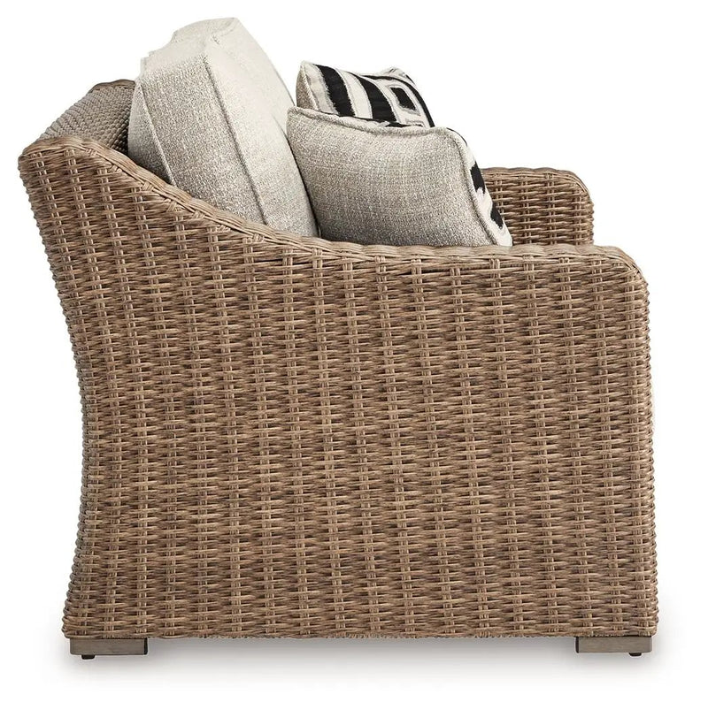 Beachcroft - Loveseat With Cushion - Beige by Unique Piece Furniture