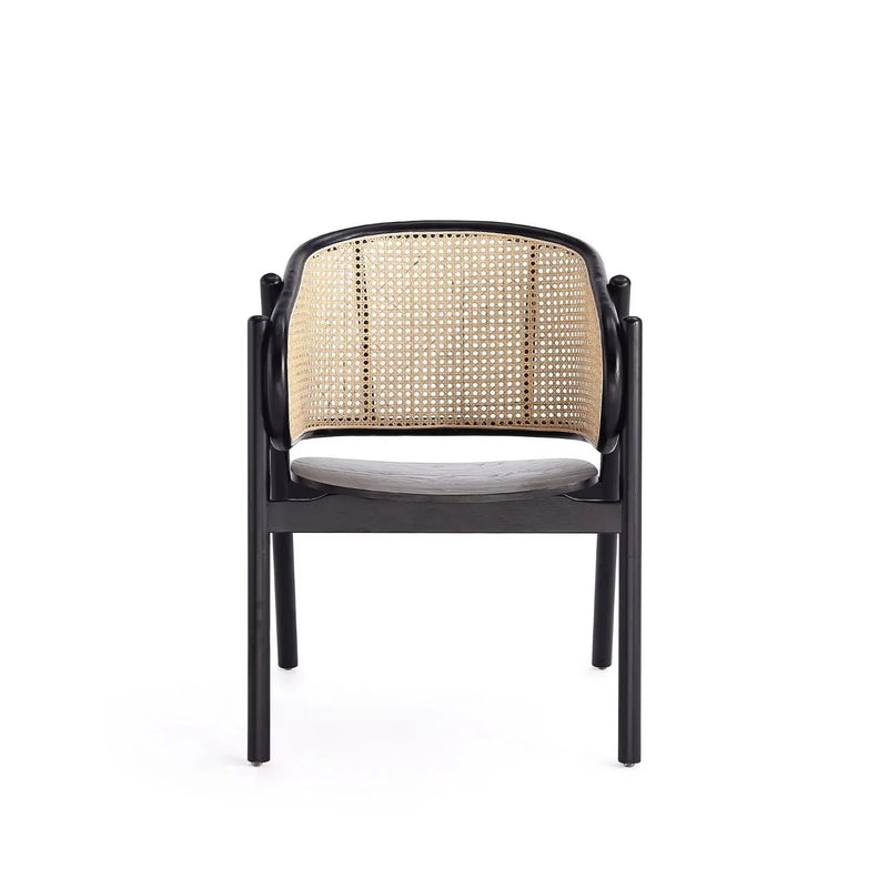 Versailles - Accent Armchair - Black / Natural by HouseOfZazla