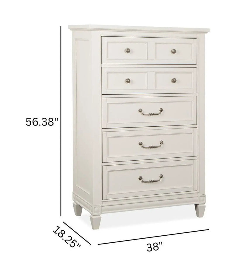 Willowbrook - Drawer Chest - Egg Shell White With Slight Rub Through, photo 4 of 7