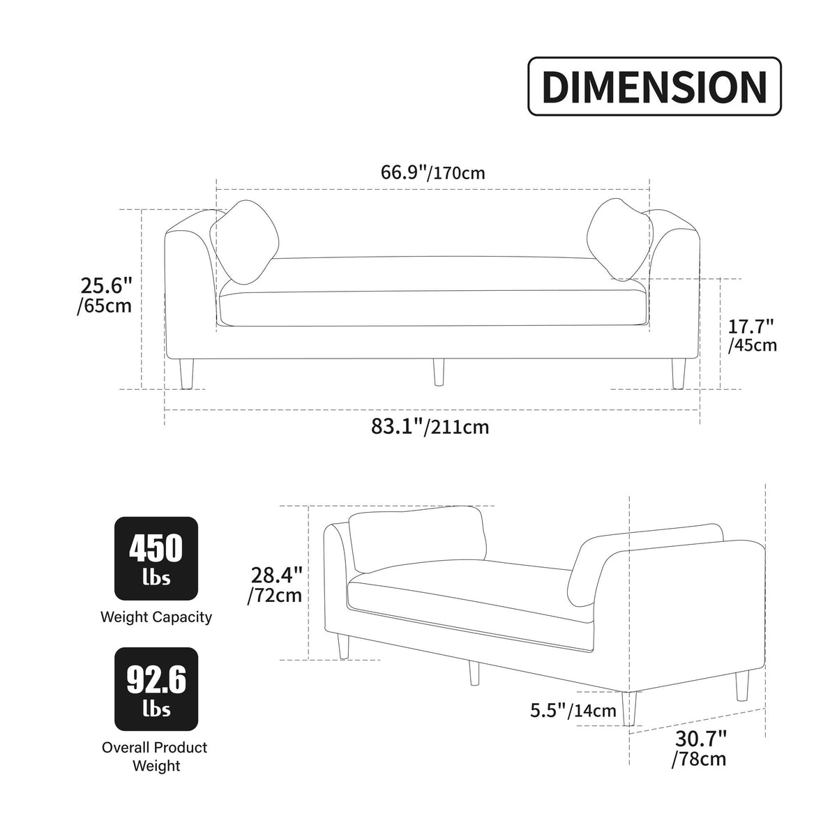 Modern Upholstered End Of Bed Bench With Armrests, photo 5 of 19