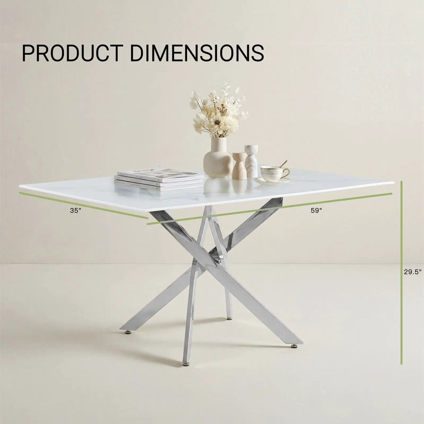 Modern Rectangular Table For Dining Room by HouseOfZazla