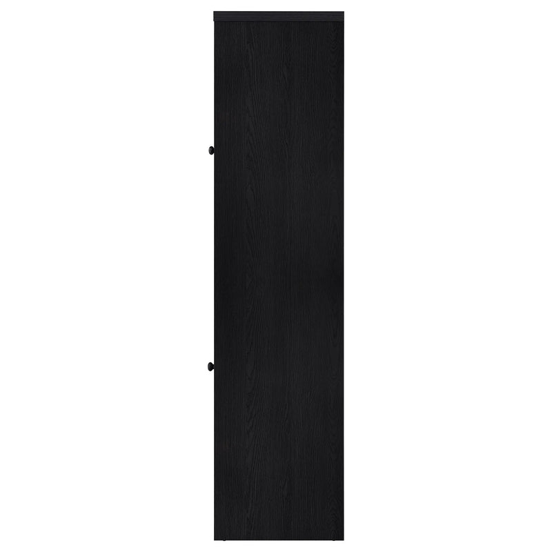 Denison 67-inch 2-door Media Tower Storage Cabinet Black by Unique Piece Furniture
