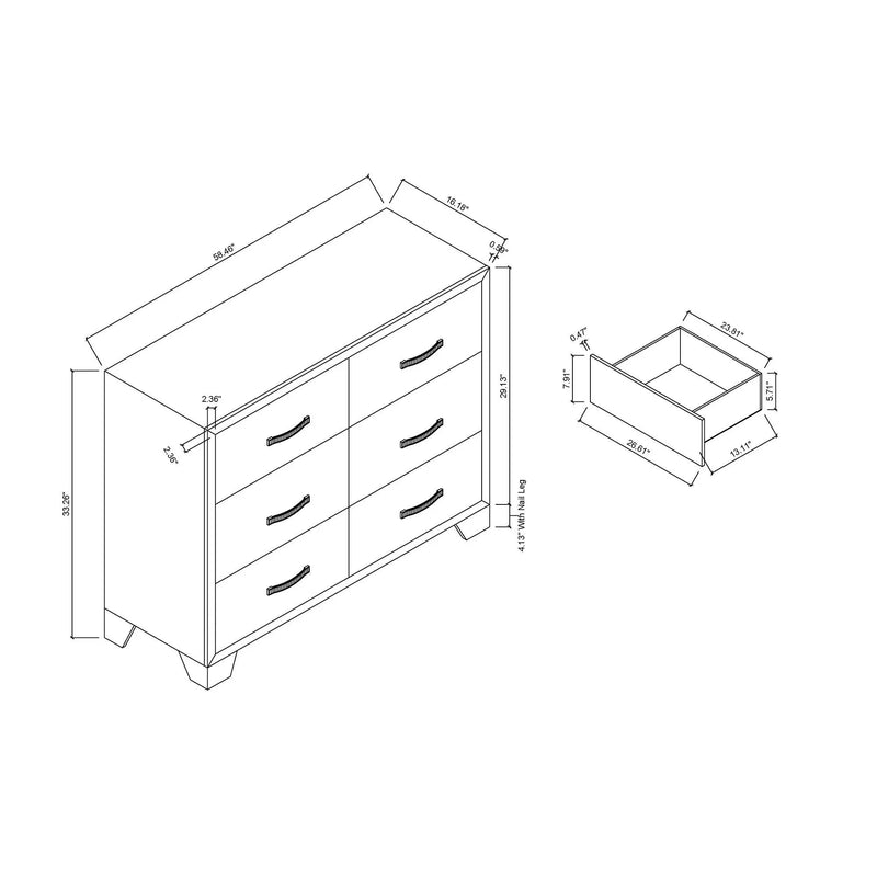 Carlos - Dresser - Black by Unique Piece Furniture