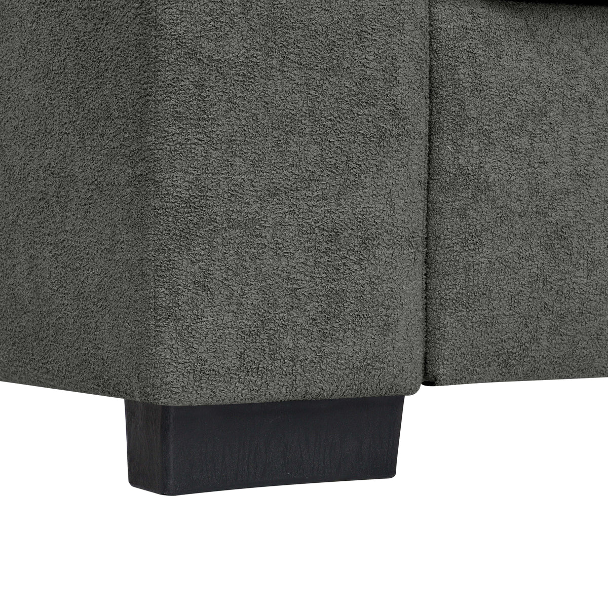Upholstered Sofa with Toss Pillows – Corduroy, photo 2 of 3
