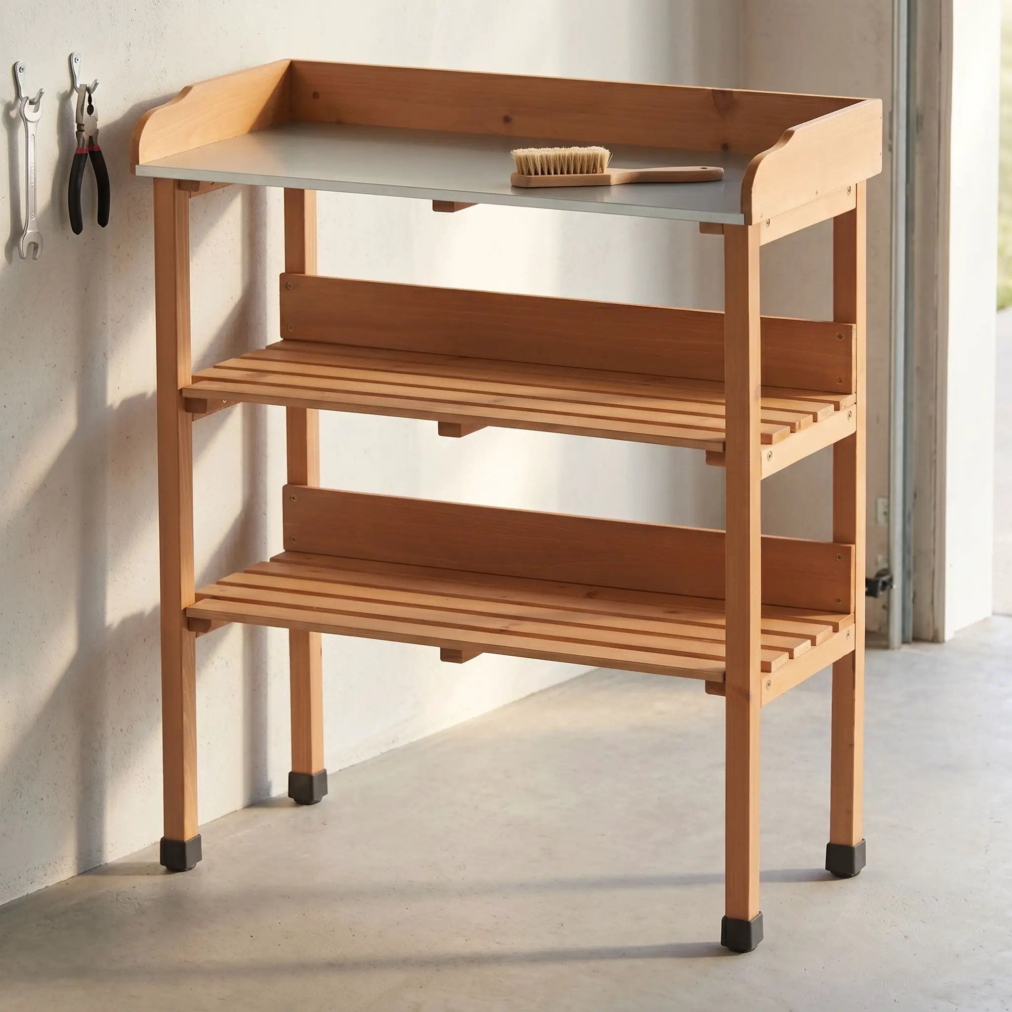 Outdoor Potting Table, 3 Tier Workbench by HouseOfZazla