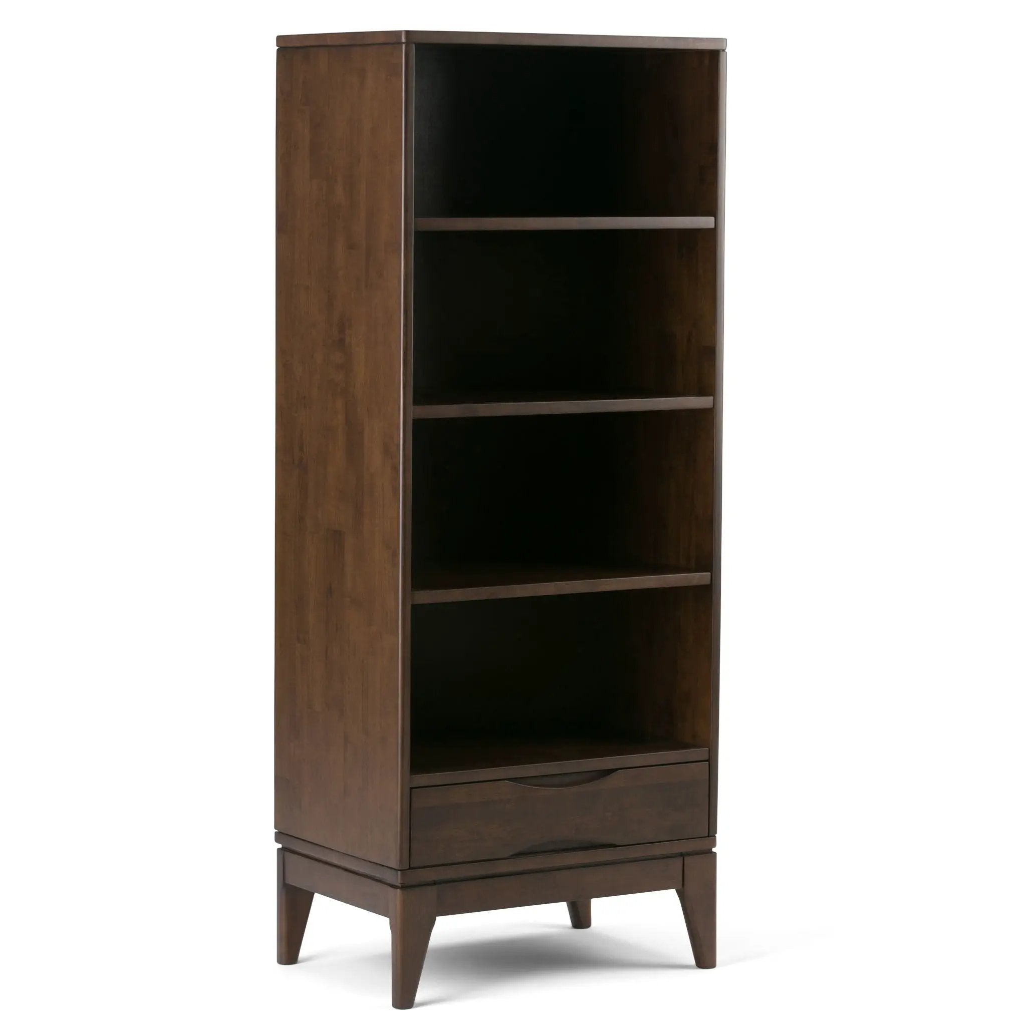 Harper - Bookcase With Storage - Walnut Brown by HouseOfZazla