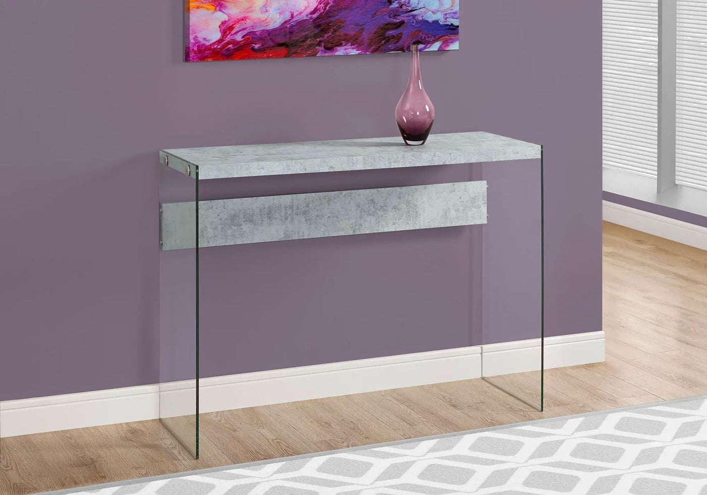 Accent Console Table For Entryway, Glossy Spacious Surface by HouseOfZazla
