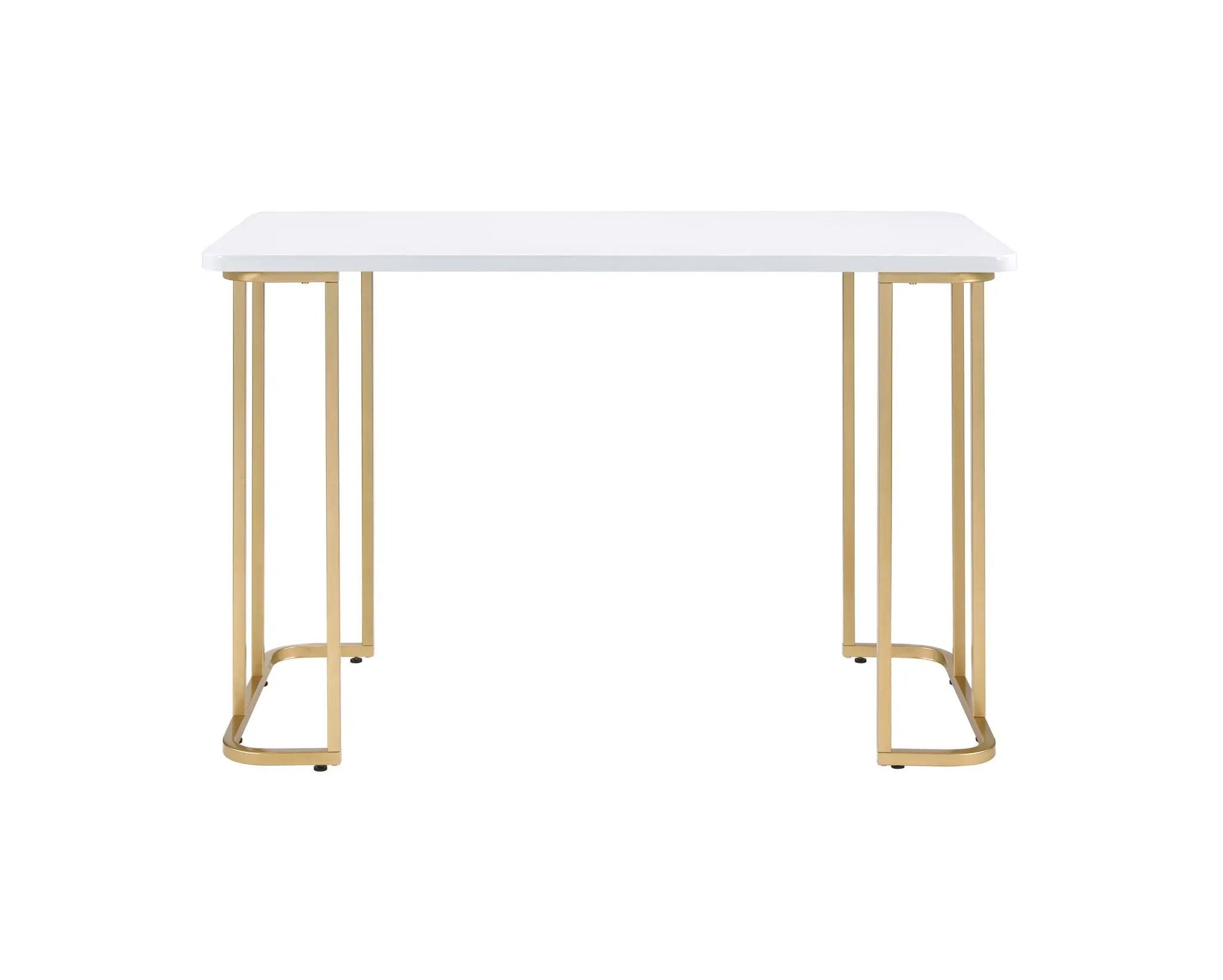 Estie - Writing Desk - White / Gold by Unique Piece Furniture