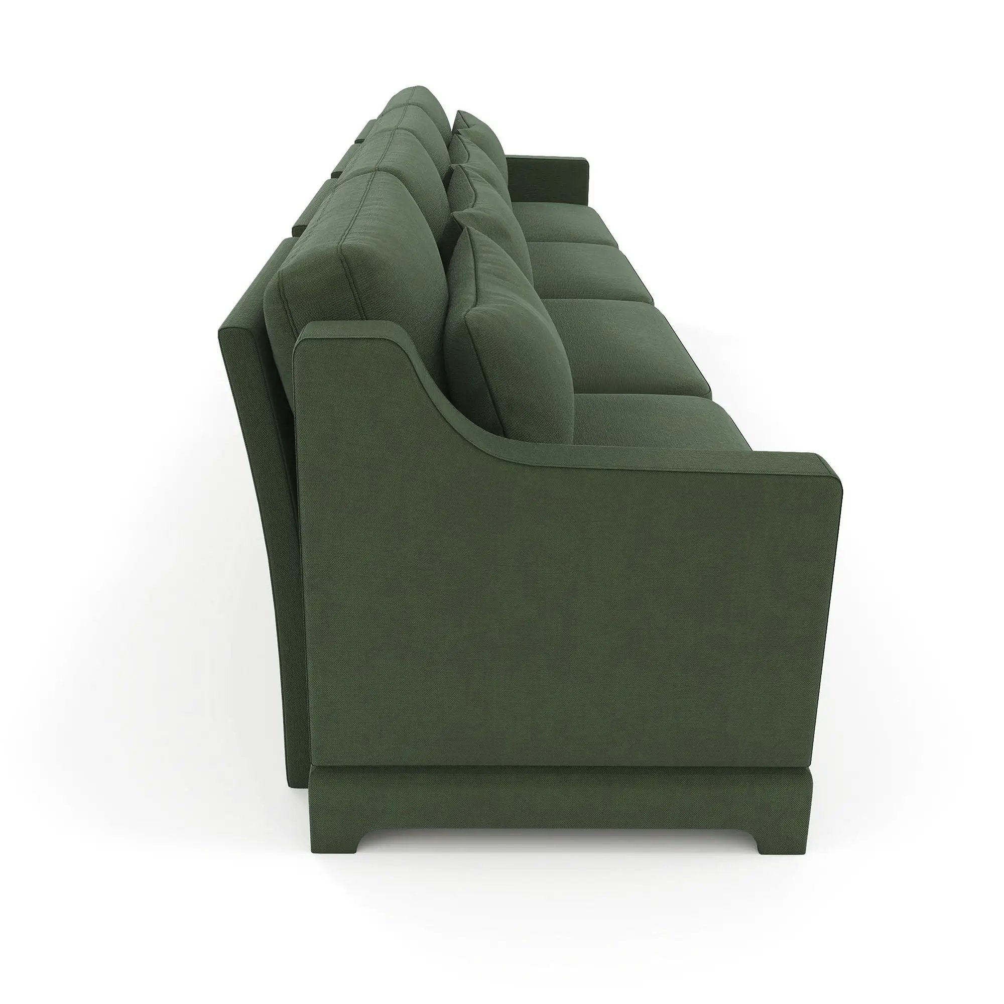 Elegant Sofa With Ergonomic Design And Lumbar Pillows