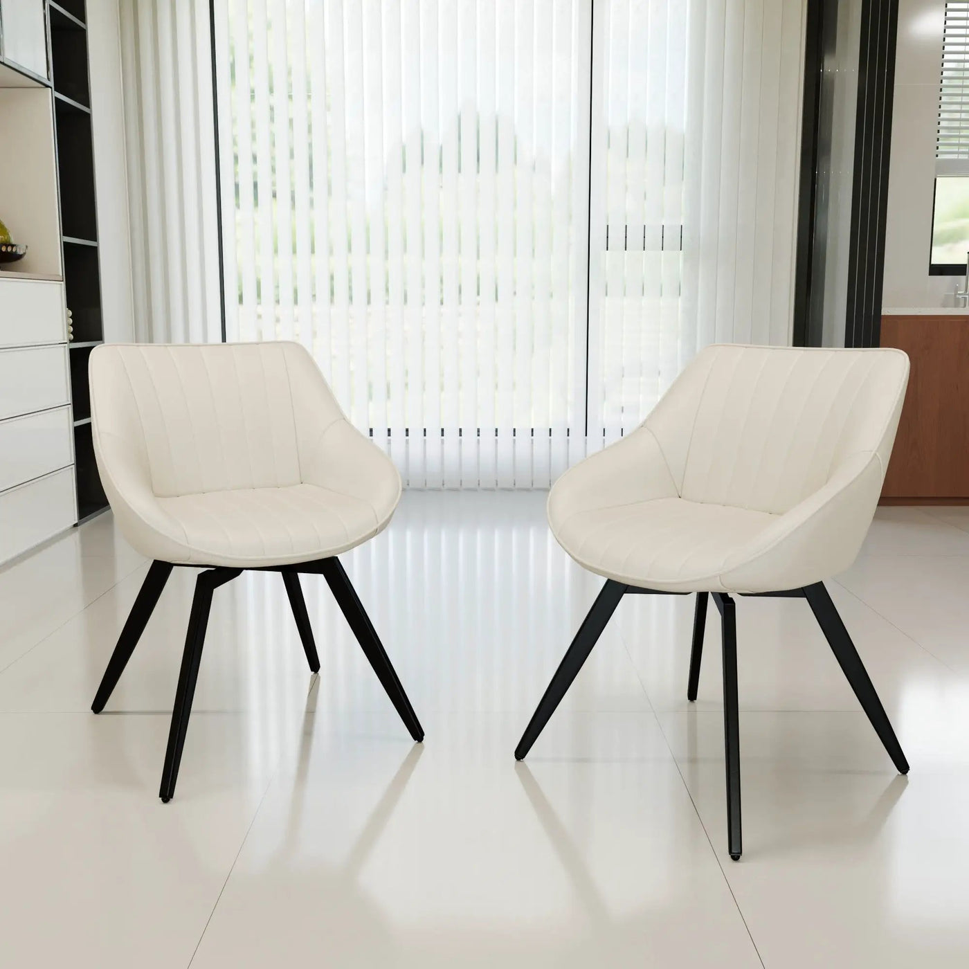 Modern Medieval Kitchen Dining Chair With 360 ° Rotation by Unique Piece Furniture