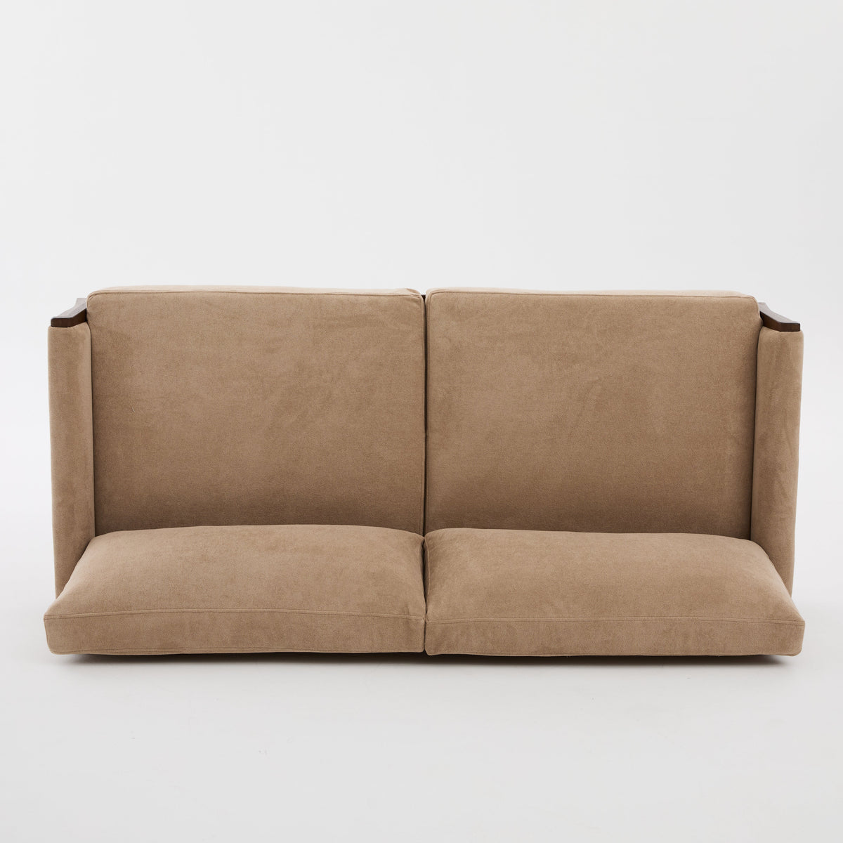 Mid-Century Modern Velvet Fabric Sofa, photo 5 of 10
