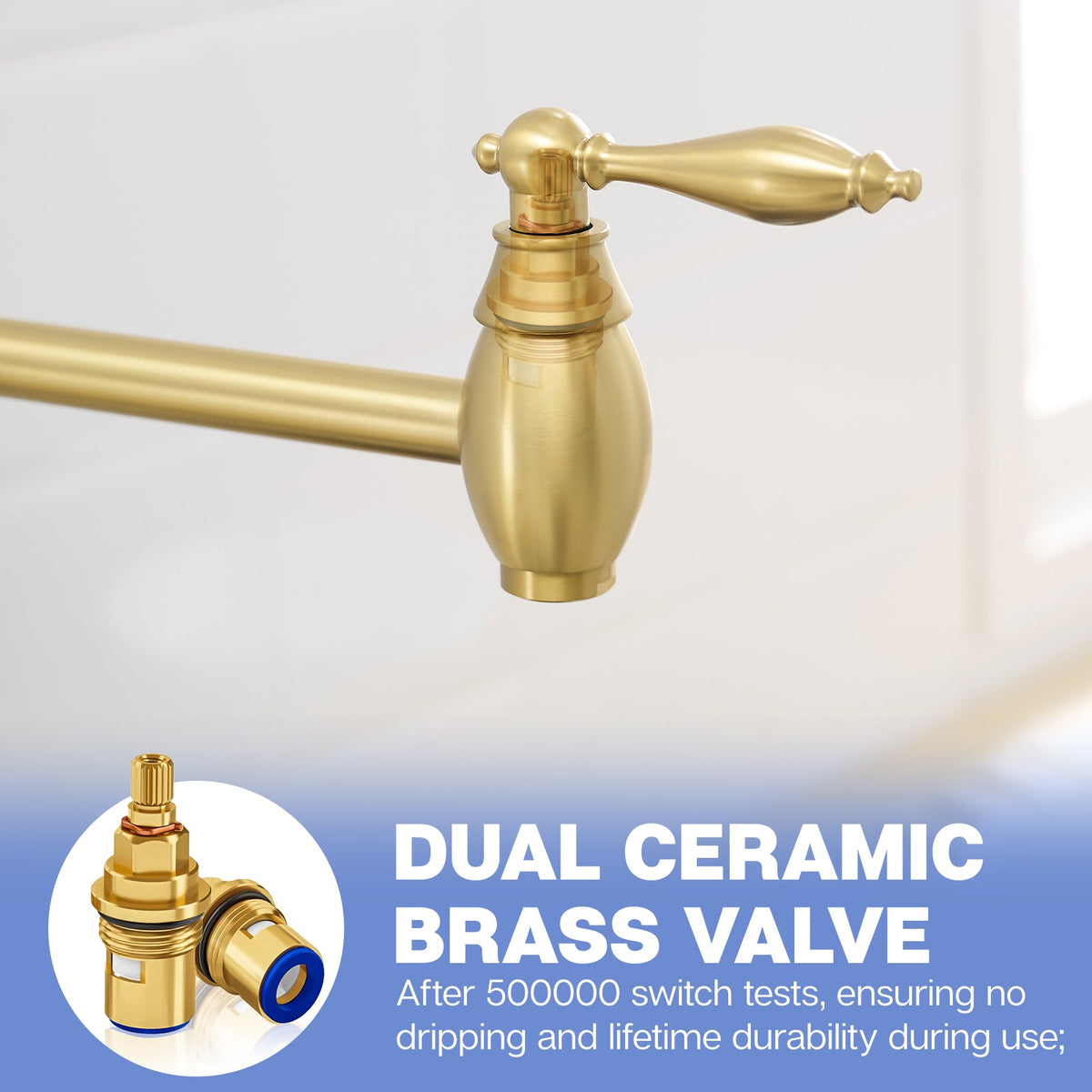 Pot Filler Wall Mount Commercial Pot Filler Faucet, photo 3 of 8
