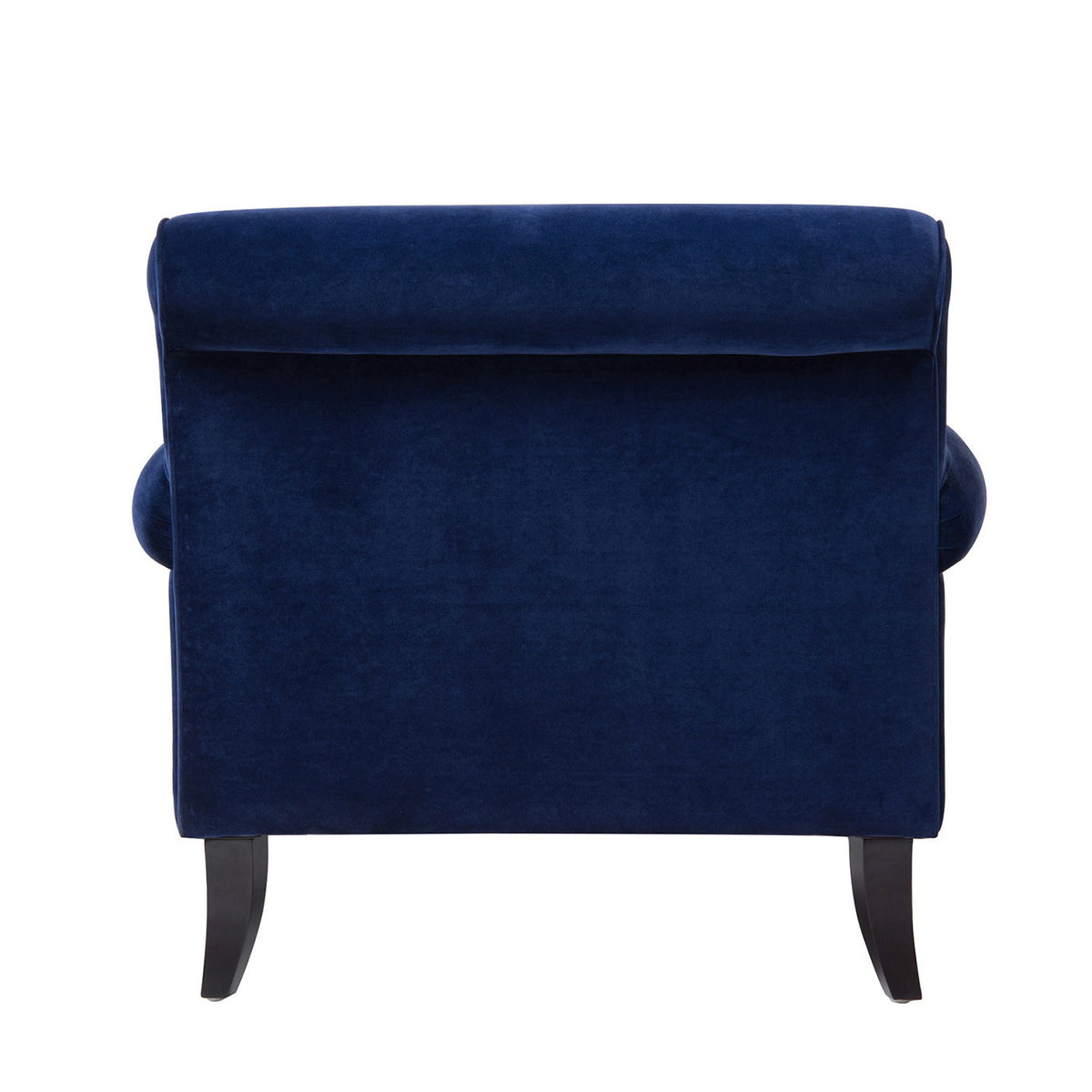 Accent Arm Chair with Casters – Solid Hardwood Frame - Blue or Beige, photo 6 of 19