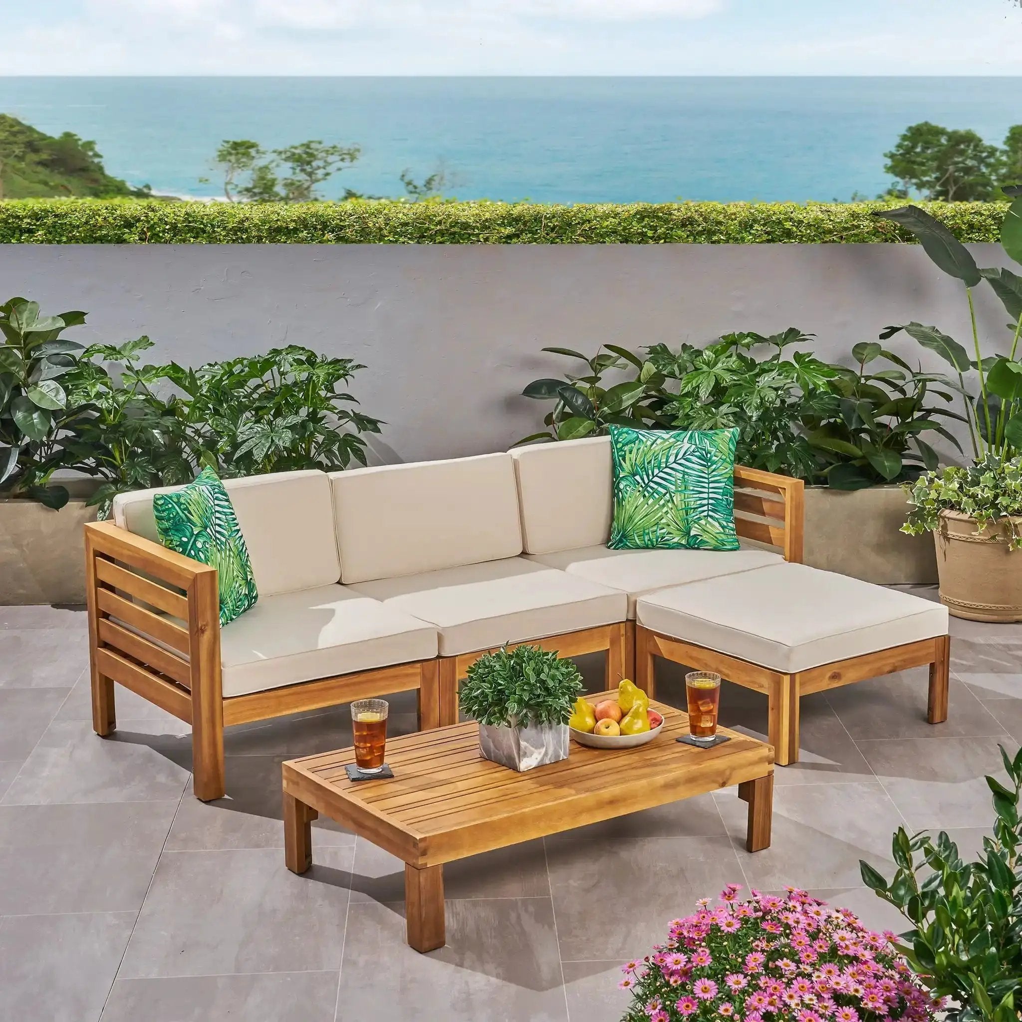 Cambridge L Shape Sofa Set by HouseOfZazla
